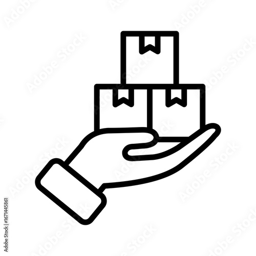 Supplier Icon Vector Illustration Line Version