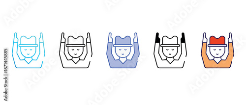 Umpire icon design with white background stock illustration