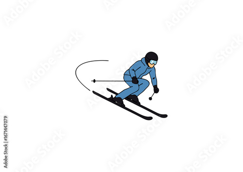 icon of a person skiing downhill