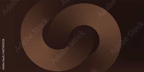brown background with golden brown circles.luxury mocha mousse fabric.
