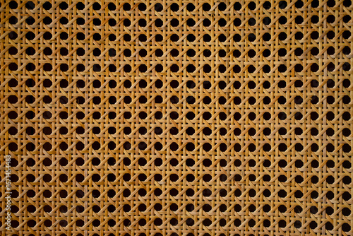 Brown Rattan Woven Texture – Natural Background