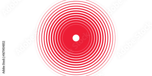 Pain circle red icon for medical painkiller drug medicine. Vector red circles target spot symbol for pill medication design template of body or muscular  modern