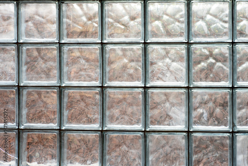 Square Glass Block Wall Texture – Industrial Design