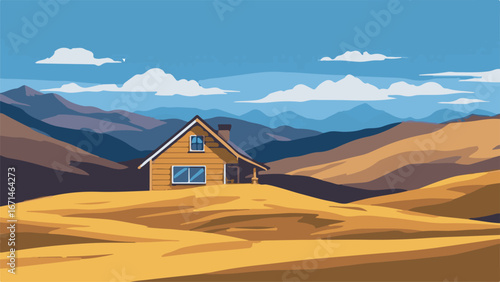 house in the mountains