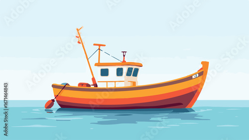 fishing boat in the sea