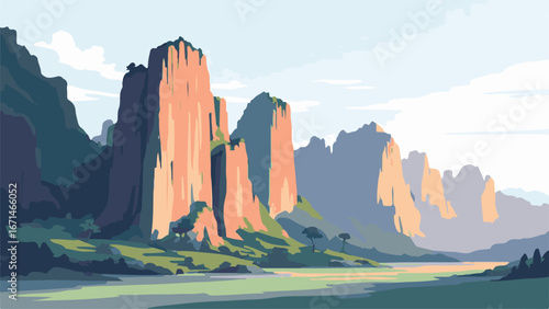 Scenic Rocky Cliffs by the Sea