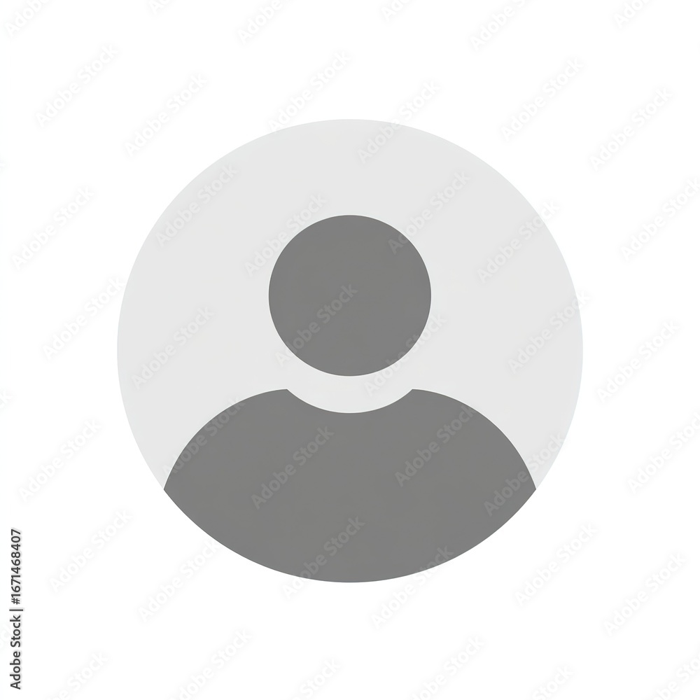 Generic User Icon Avatar Design Template for Business Applications Generic User Icon Avatar Design Template for Business Applications