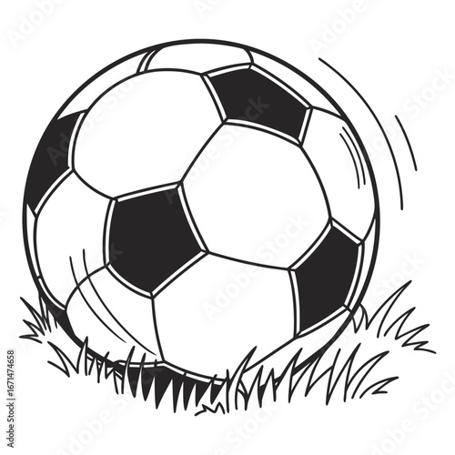 Vector Isolated Realistic Soccer Ball over white
