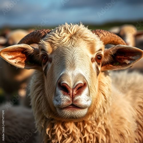 Close up view of drenching sheep