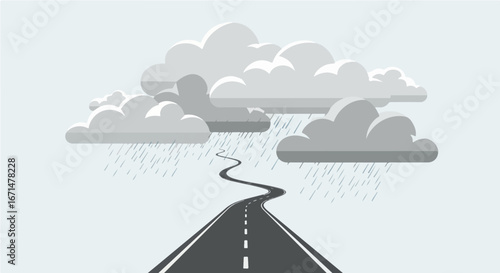 Rainy Road Ahead A Journey Through Uncertain Times