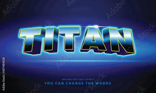 titan text effect illustration