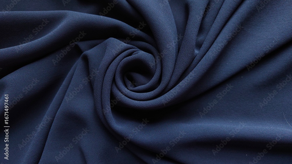 Fototapeta premium Navy fabric texture background, navy fabric with soft texture