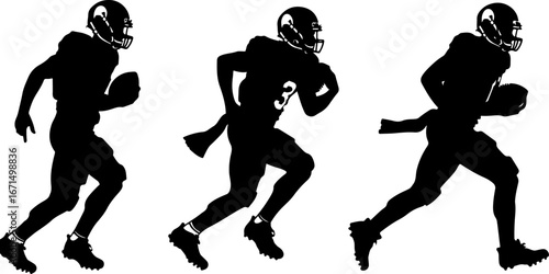 Dynamic American Football Players in Action