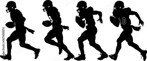 "Gridiron Glory: Silhouettes in Motion"