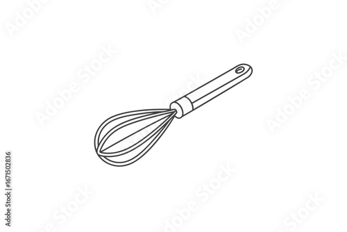 Whisk icon wire utensil baking kitchen tool cooking design