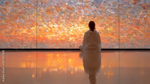 Female athlete practices yoga flow on a mat, blending controlled breathing and physical strength to enhance overall fitness and wellness.
