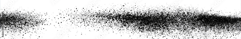 Fototapeta premium Abstract grayscale image of a textured, dispersed line