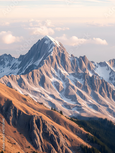 a 3d image of a mountain