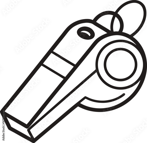 Vector Outline of Survival Whistle
