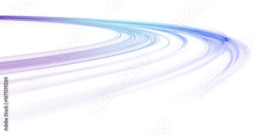 Blue neon swirl spiral wave vortex shining star