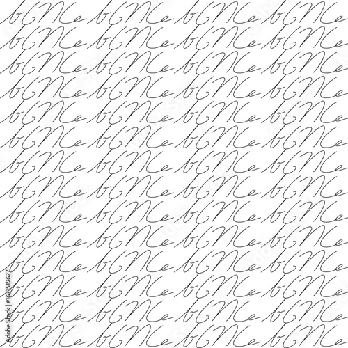Abstract seamless pattern. Monochrome background. Hand drawn vector illustration.