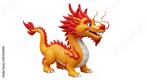 Isolated Chinese Dragon