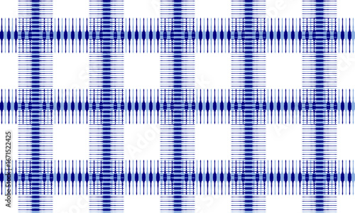 blue culture background, Abstract blue spiky strip grid block line repeat seamless on white background, rapport patter print, table