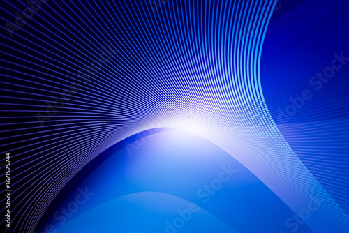 Futuristic digital background with converging blue lines and glowing light, suggesting a high-speed data tunnel
