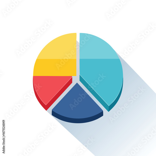 Isometric Colorful Pie Chart Data Graphic Free Download Isometric Colorful Pie Chart Data Graphic - GFXLoad
