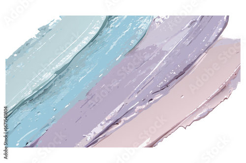 Pastel paint strokes in pink purple light blue and turquoise on transparent background for soothing beauty packaging and social media graphics for packaging and label design for brand visuals