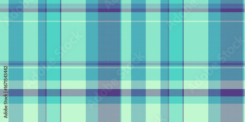 Row textile vector tartan, menu fabric background pattern. Repetition seamless check texture plaid in teal and light colors.
