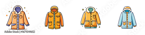 parka vector pack in contemporary style with balanced composition.