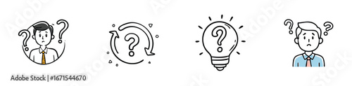 confused vector pack in contemporary style with balanced composition.
