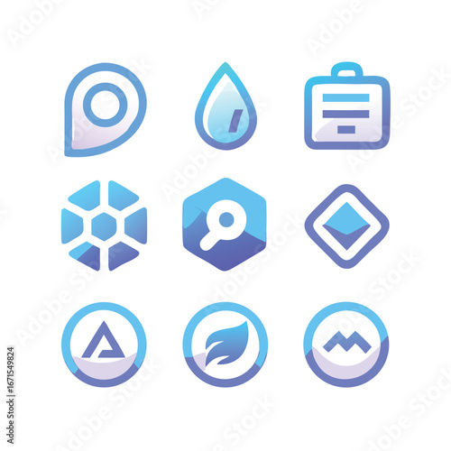 Modern phone call and other branding icons stylish vector art design 