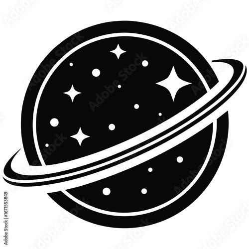 space and astronomy vector icon