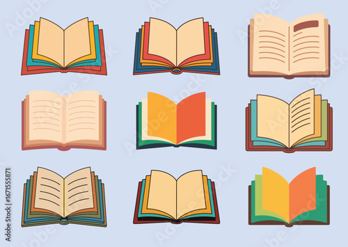 Open book Icon, Open book vector