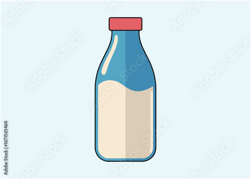 Milk bottle Icon, Milk bottle vector