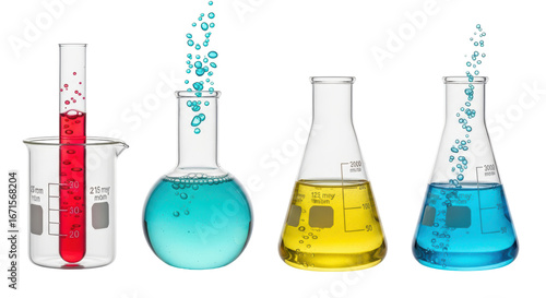 Isolated Science Beakers