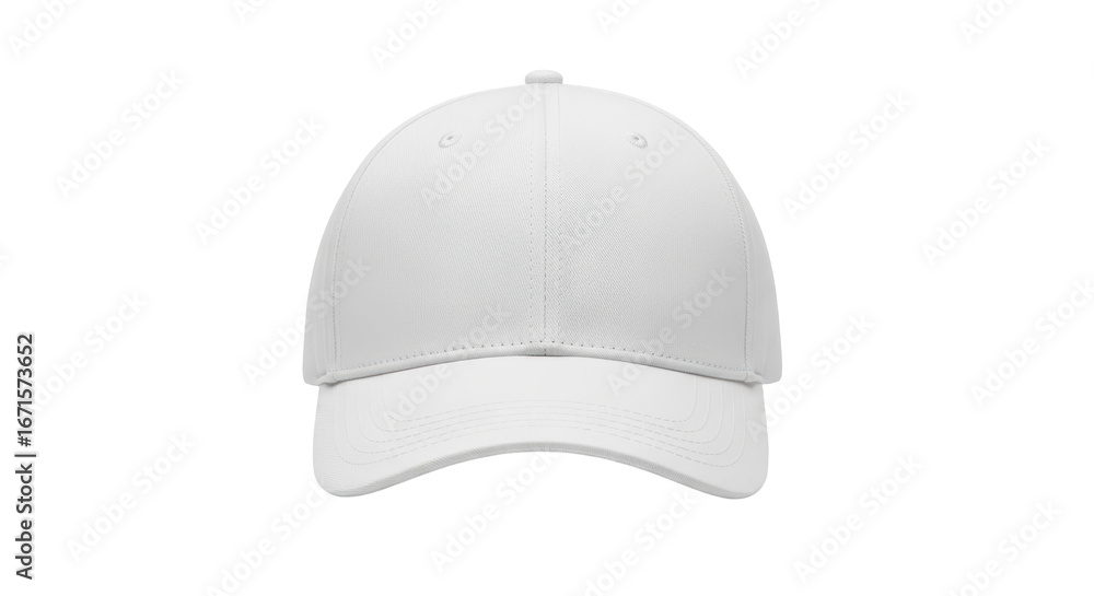 Fototapeta premium Isolated White Baseball Cap