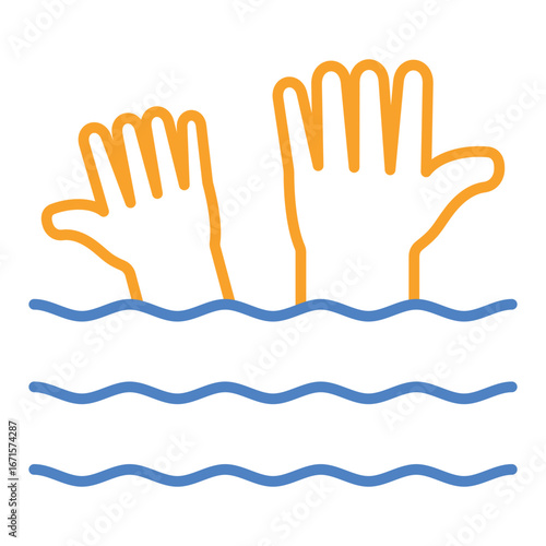 Drowning Icon