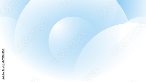 Abstract creative gradient light blue circle geometric shape background illustration.