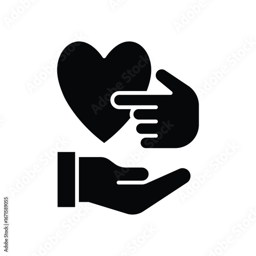 giving glyph icon illustration vector graphic.eps