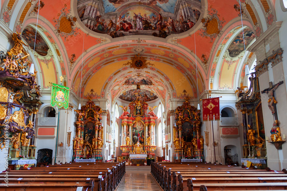 Fototapeta premium St. Martin Parish Church in Garmisch-partenkirchen