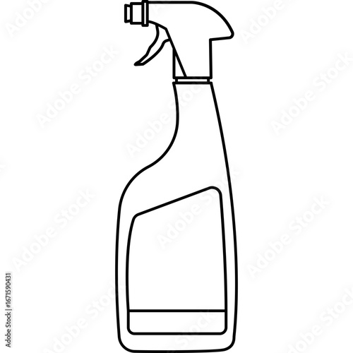 Spray Bottle Vector Icon Illustration
