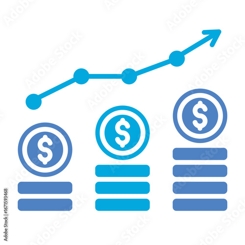 Financial profit Icon