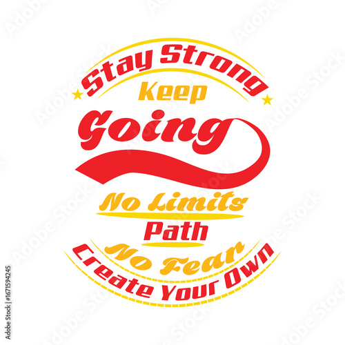 Stay Strong Typography T-Shirt