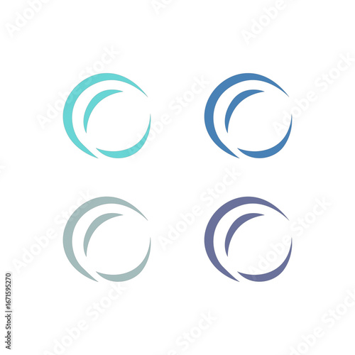 WATER SPLASH SIGN SYMBOL LOGO VECTOR
