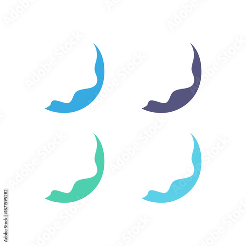 WATER SPLASH SIGN SYMBOL LOGO VECTOR
