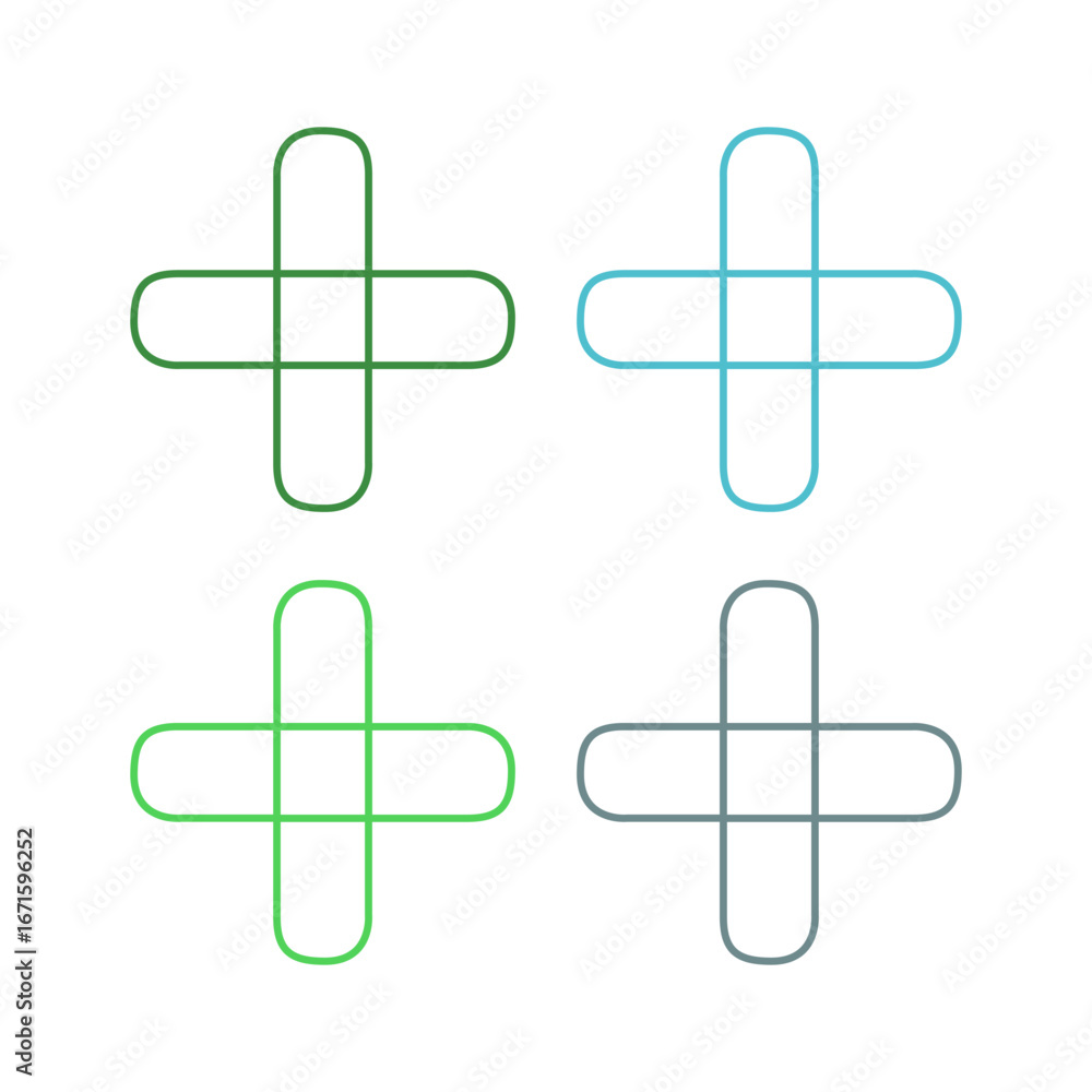 Fototapeta premium PHARMACY MEDICAL CROSS SIGN SYMBOL LOGO VECTOR