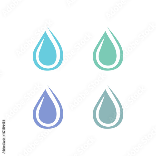 WATER SPLASH SIGN SYMBOL LOGO VECTOR
